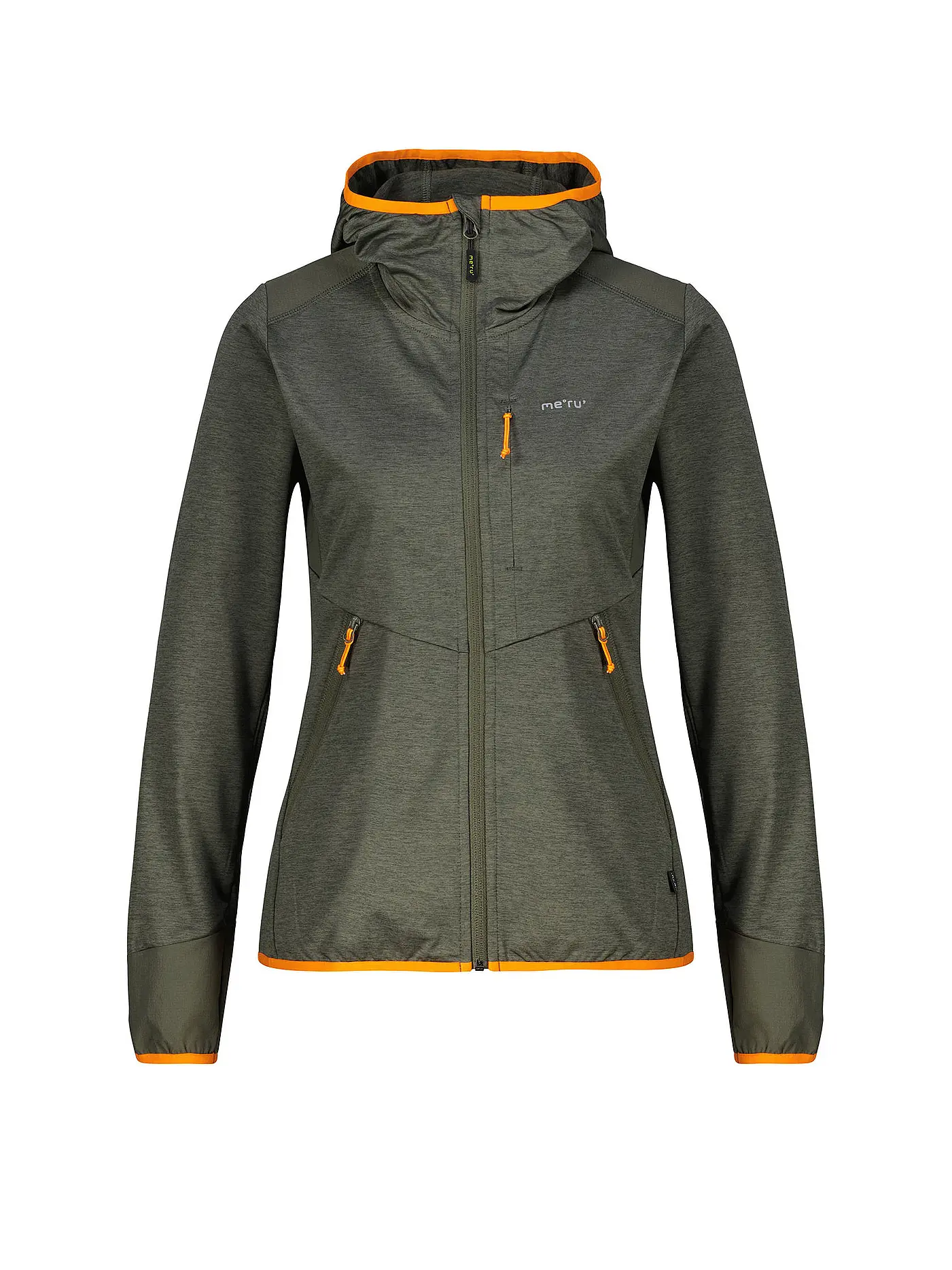MERU | Damen Fleecejacke Silkeborg Stretch Hoodie | olive