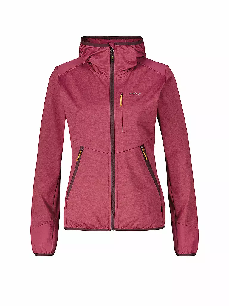 MERU | Damen Fleecejacke Silkeborg Stretch Hoodie | beere