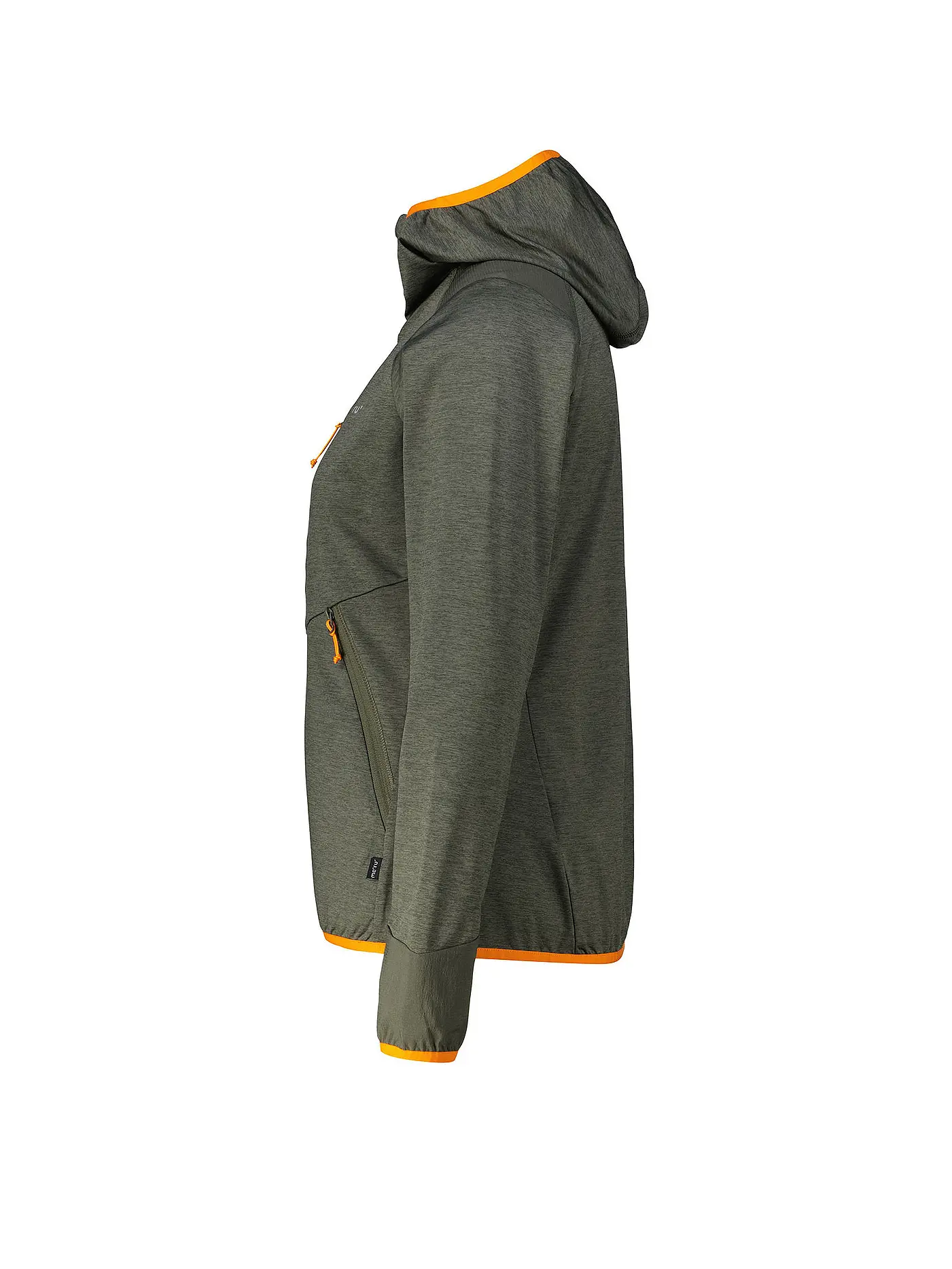 MERU | Damen Fleecejacke Silkeborg Stretch Hoodie | olive