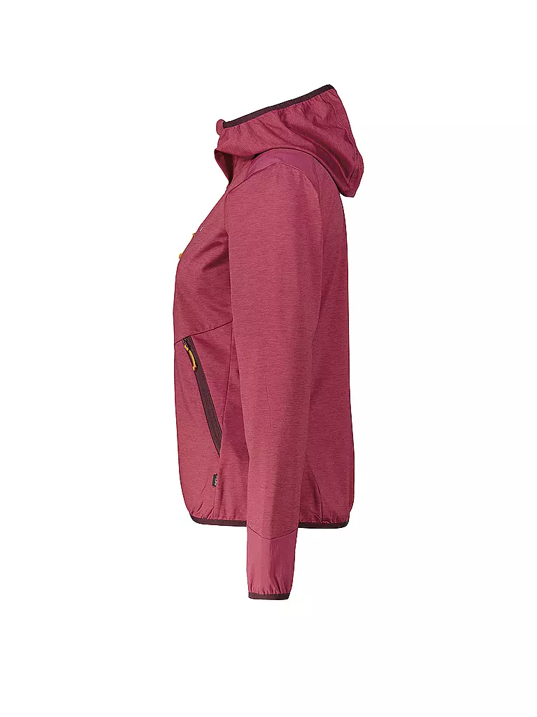 MERU | Damen Fleecejacke Silkeborg Stretch Hoodie | beere