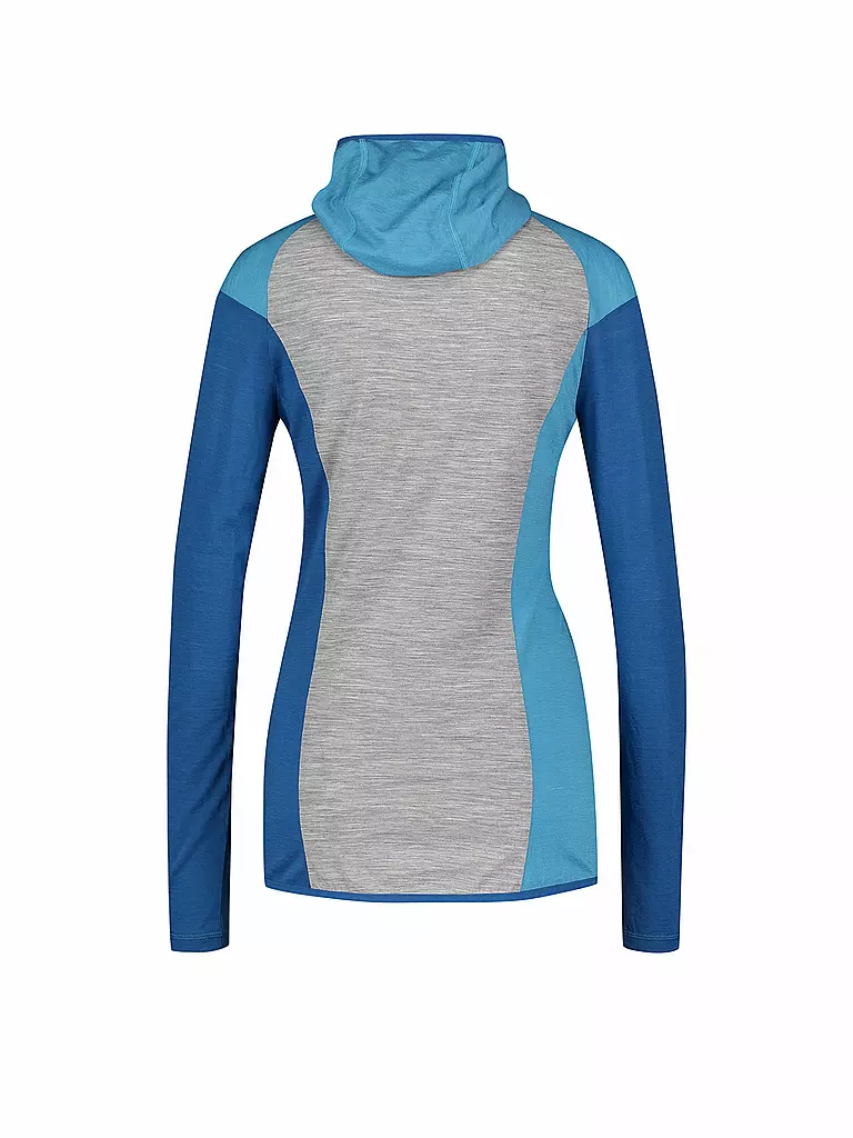 MERU | Damen Funktionsshirt mit Kapuze Sortland | blau