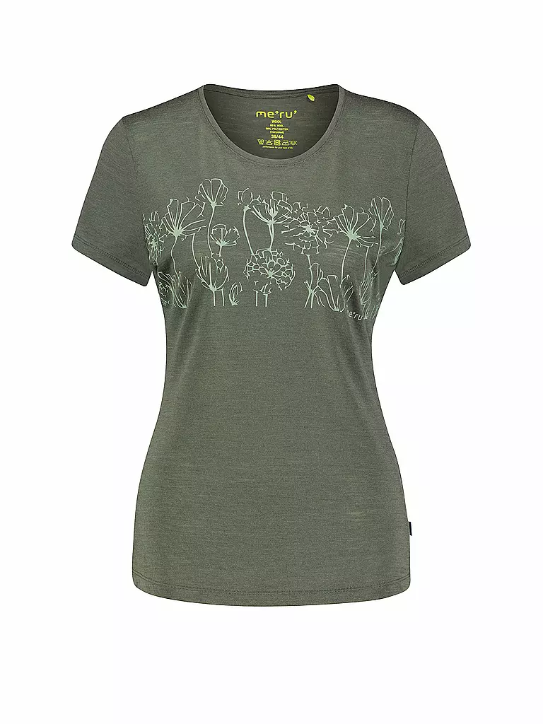 MERU | Damen Funktionsshirt Queluz Merino | dunkelgrün
