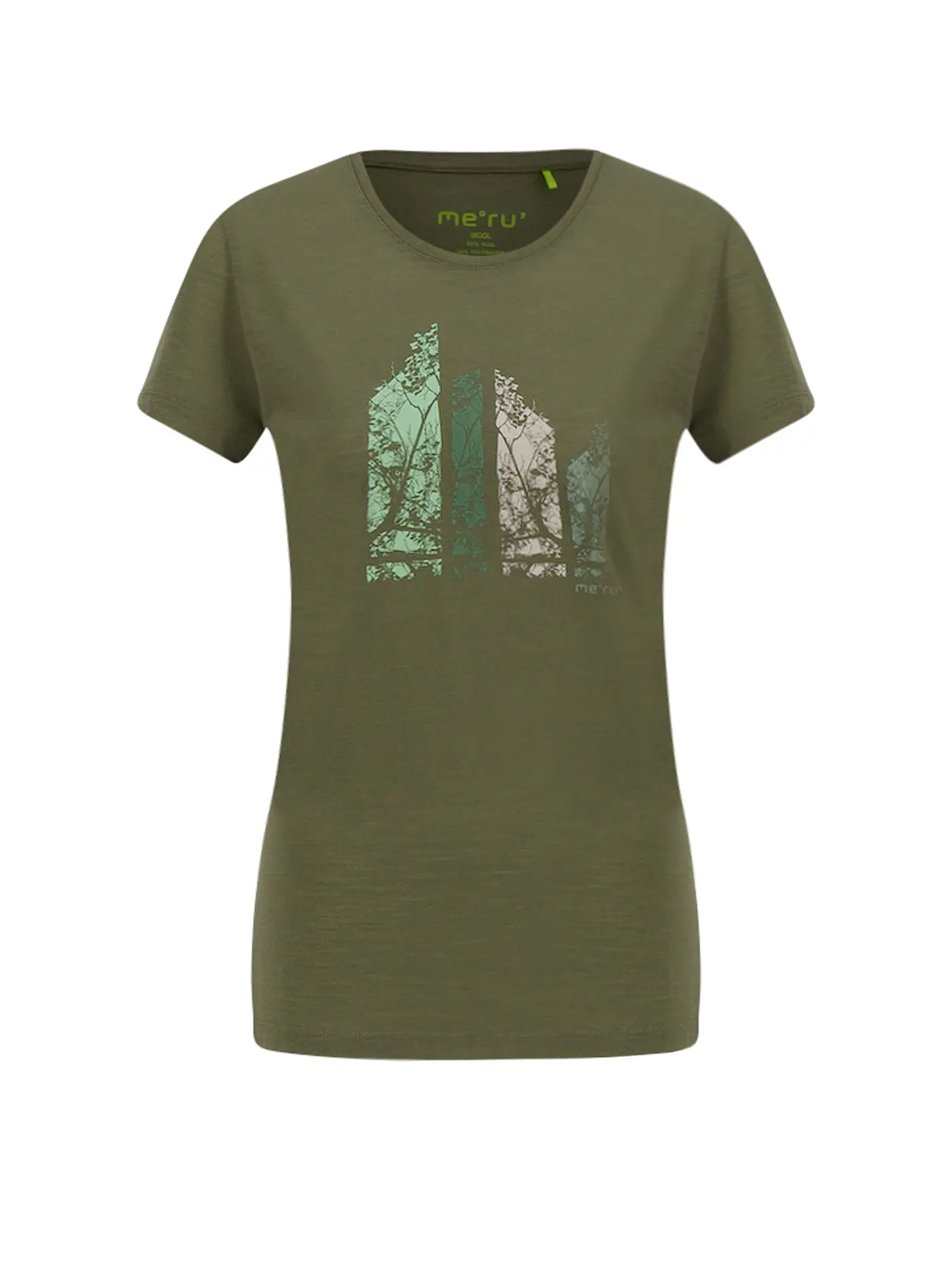MERU | Damen Funktionsshirt Skive Wool | gelb