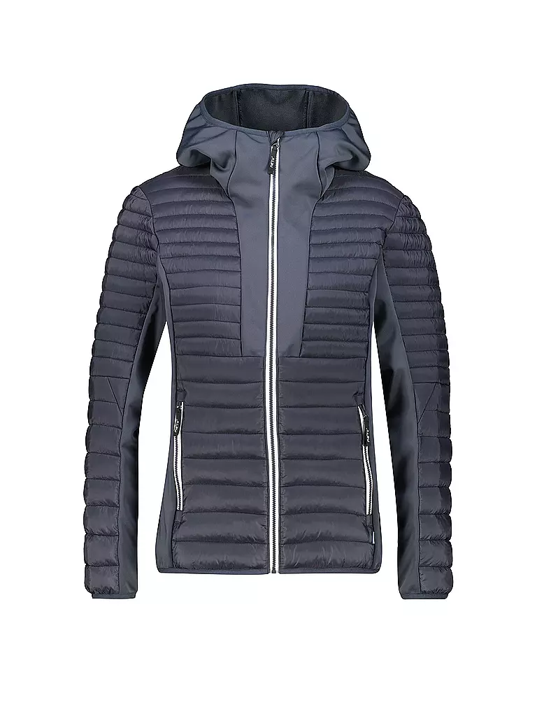 MERU | Damen Hybridjacke Aberdeen Hoodie | grau