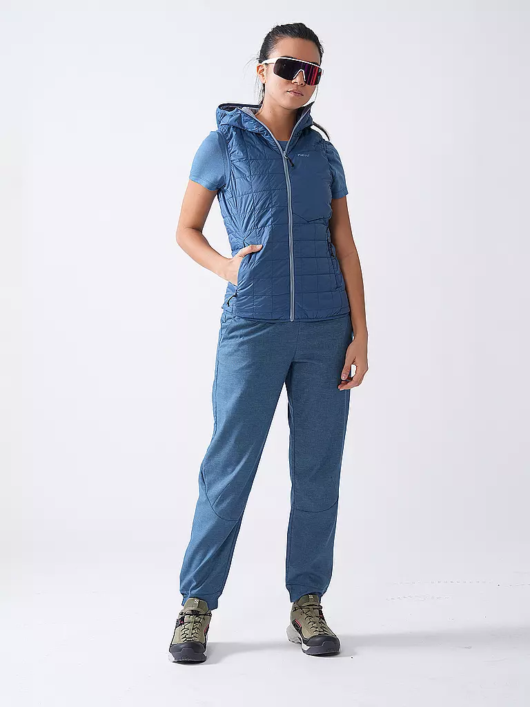 MERU | Damen Isoweste Naknek Hoodie | hellblau