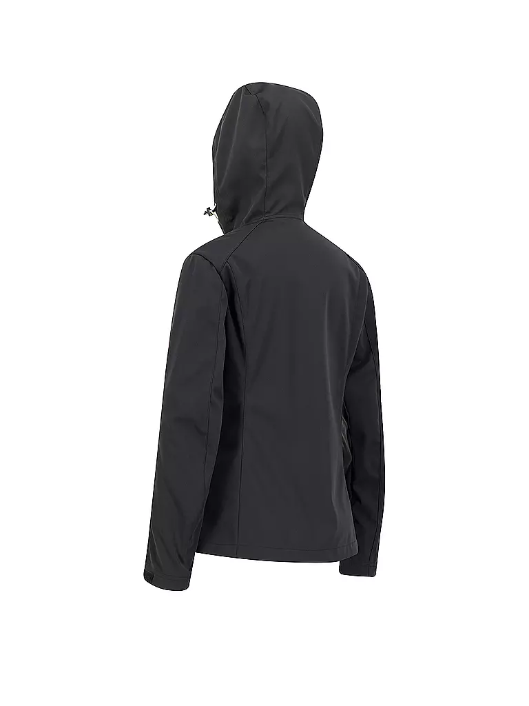 MERU | Damen Softshelljacke Meaux Hoodie | schwarz