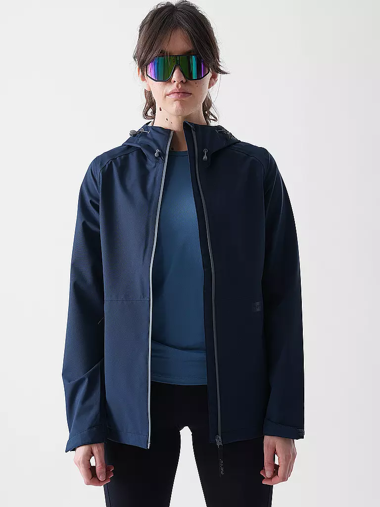 MERU | Damen Wanderjacke Amarante 3L Hoodie | dunkelblau