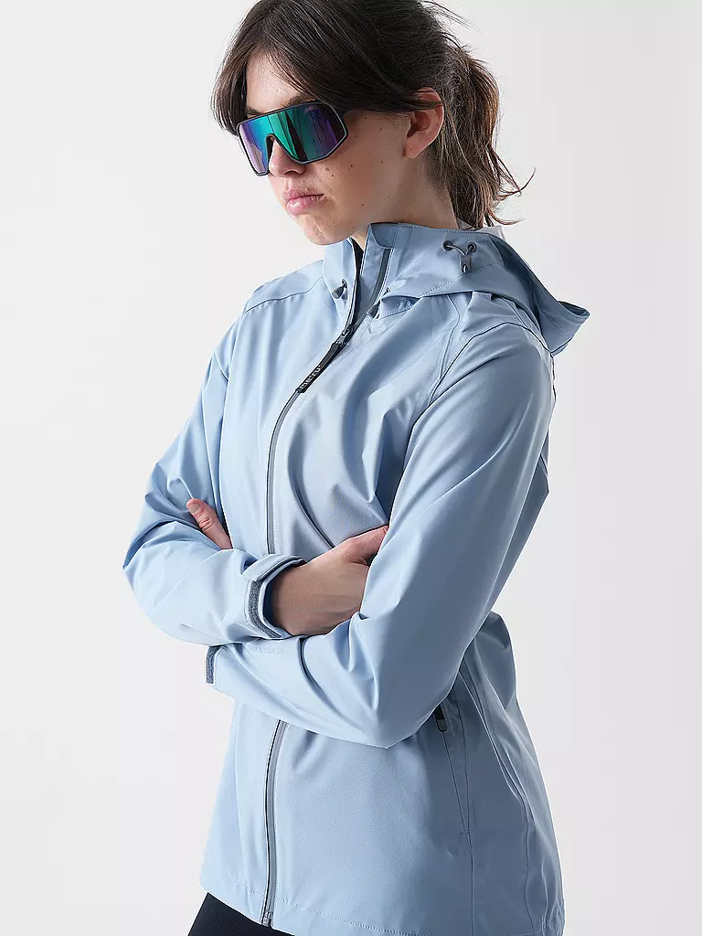 MERU | Damen Wanderjacke Amarante 3L Hoodie | hellblau