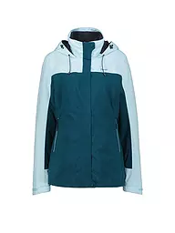 MERU | Damen Wanderjacke Wasilla 3in1 Hoodie | petrol