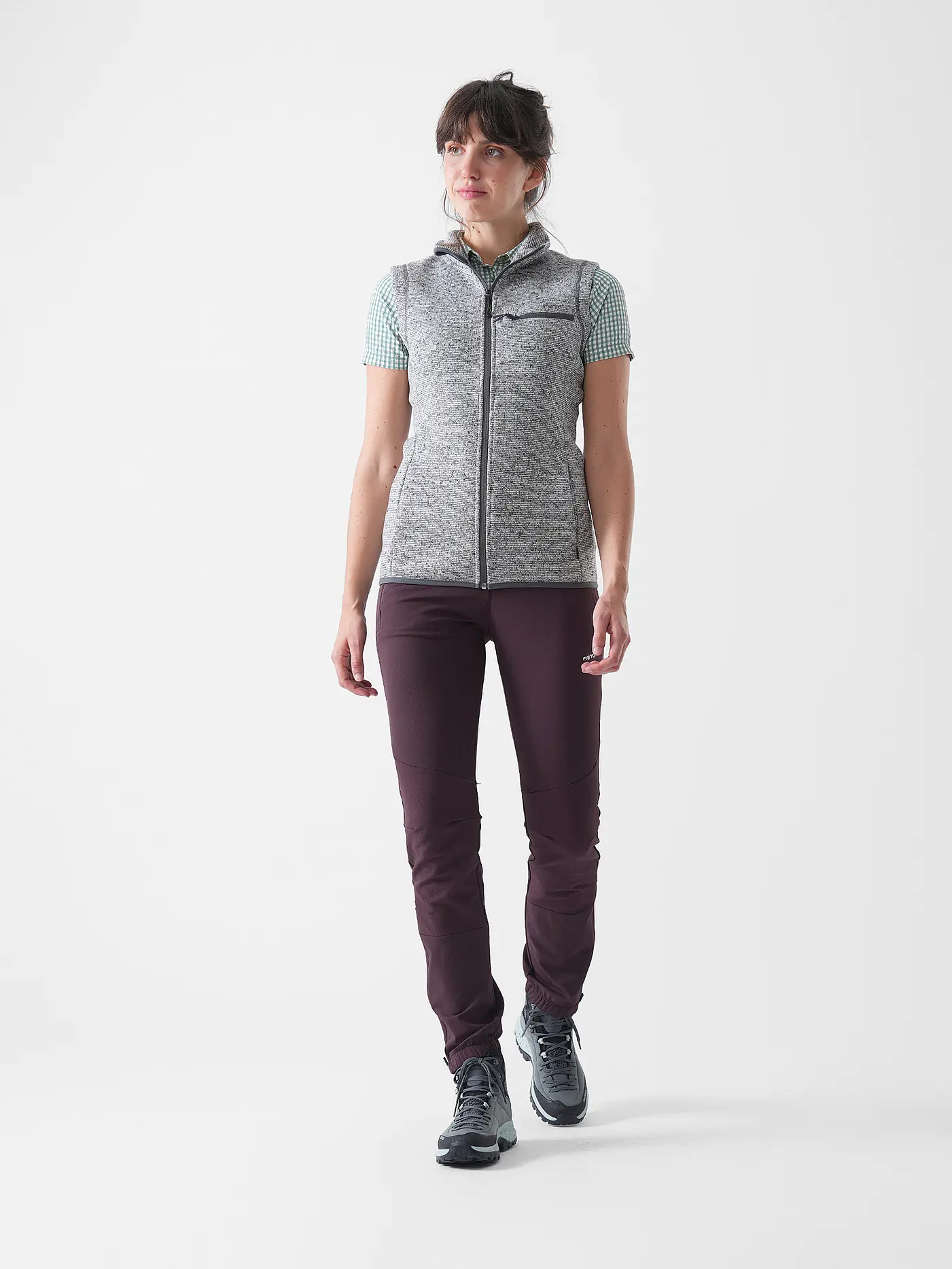 MERU | Damen Weste Bergen | hellgrau