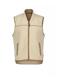 MERU | Damen Weste Herlev Teddyfleece | beige
