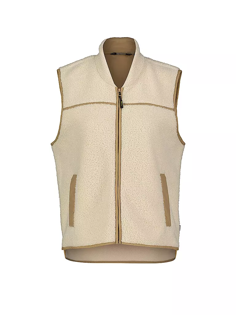 MERU | Damen Weste Herlev Teddyfleece | beige