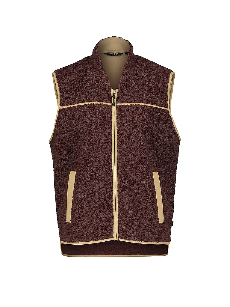 MERU | Damen Weste Herlev Teddyfleece | braun