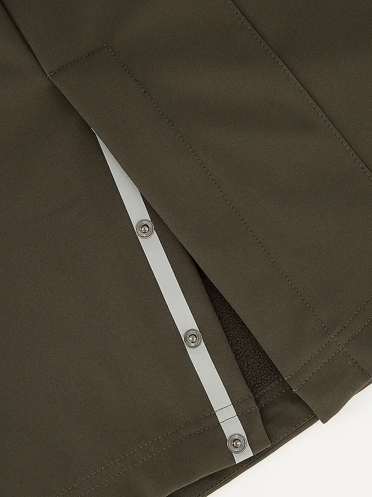 MERU | Damen Winter Softshellmantel Touloluse Hoodie | grau