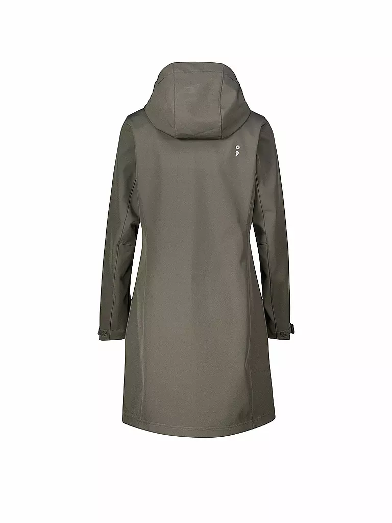 MERU | Damen Winter Softshellmanten Touloluse Hoodie | petrol
