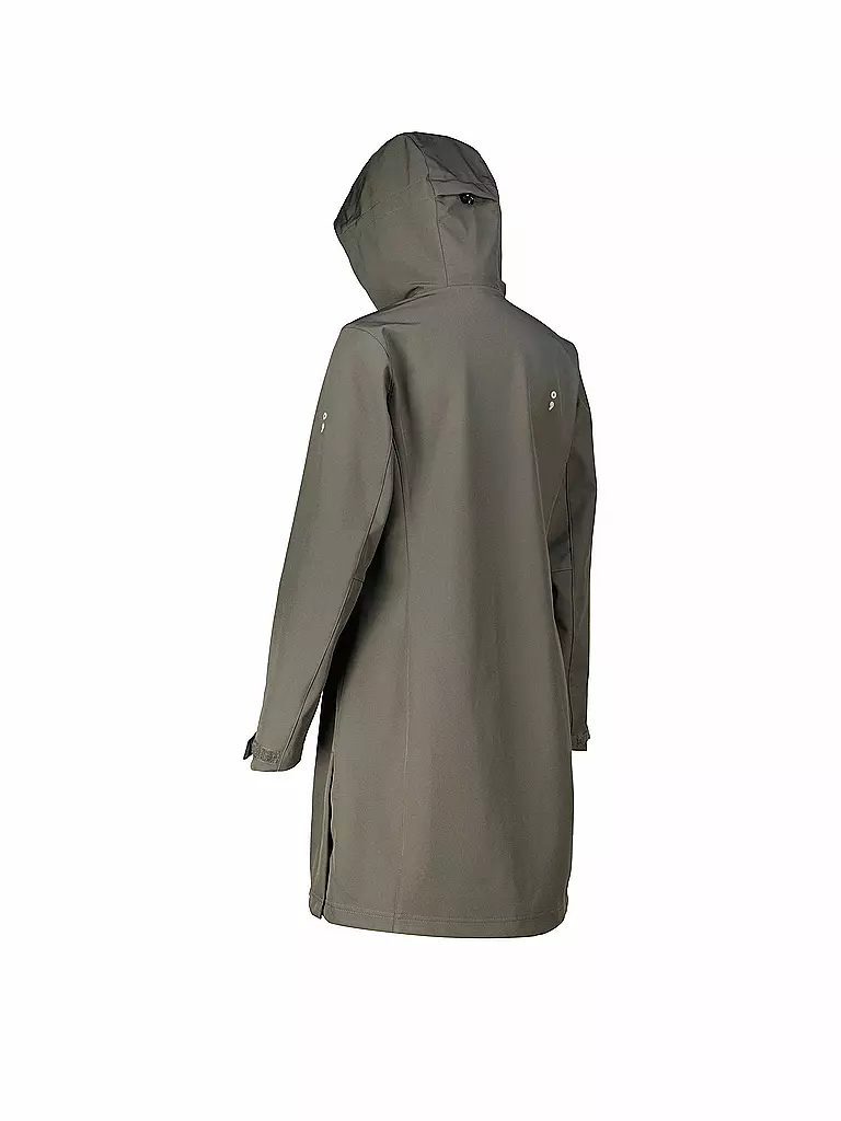 MERU | Damen Winter Softshellmanten Touloluse Hoodie | petrol