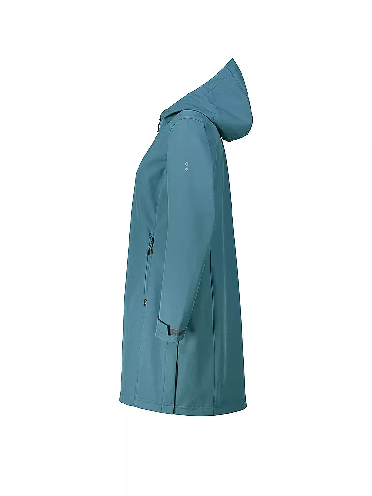 MERU | Damen Winter Softshellmanten Touloluse Hoodie | grau