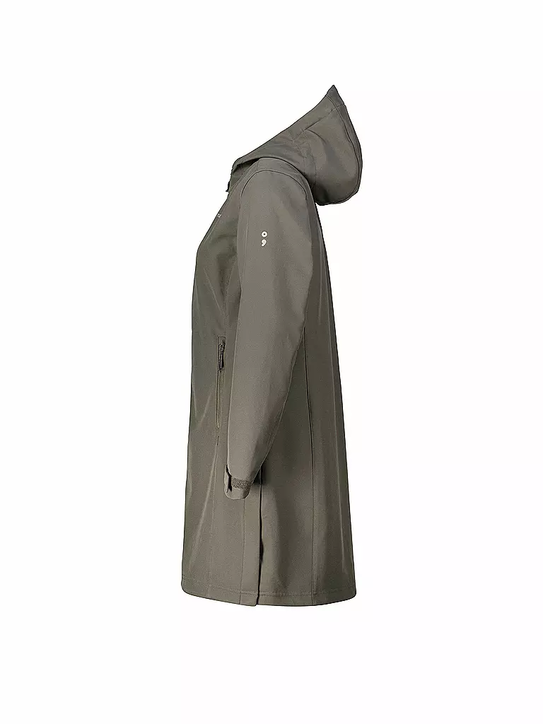 MERU | Damen Winter Softshellmanten Touloluse Hoodie | petrol