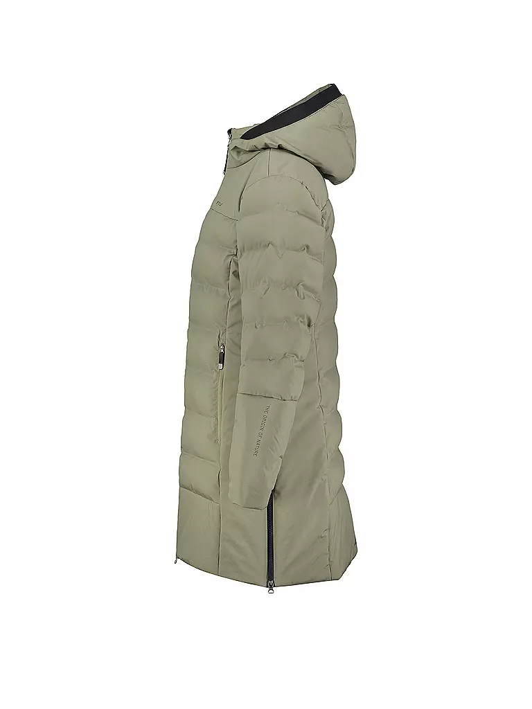 MERU | Damen Wintermantel Esbjerg Hoodie | beige