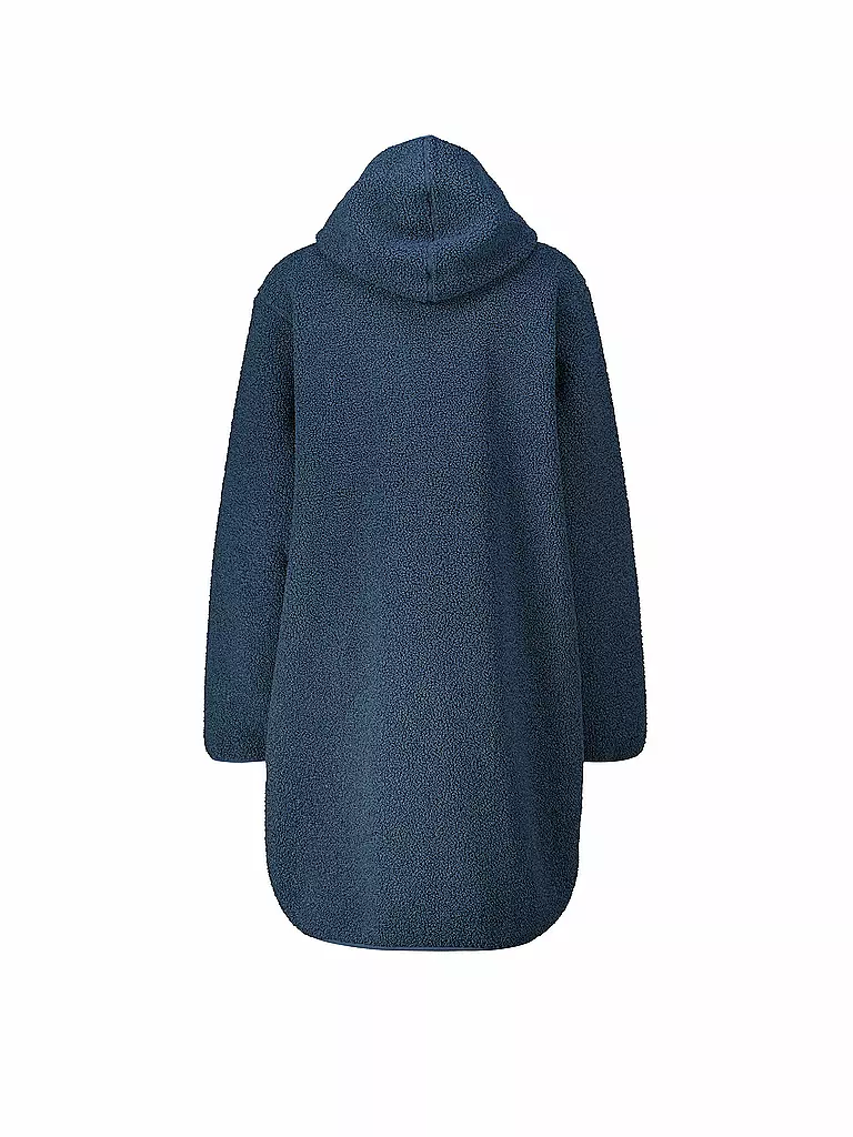 MERU | Damen Wintermantel Sigtuna Teddyfleece Hoodie | dunkelblau