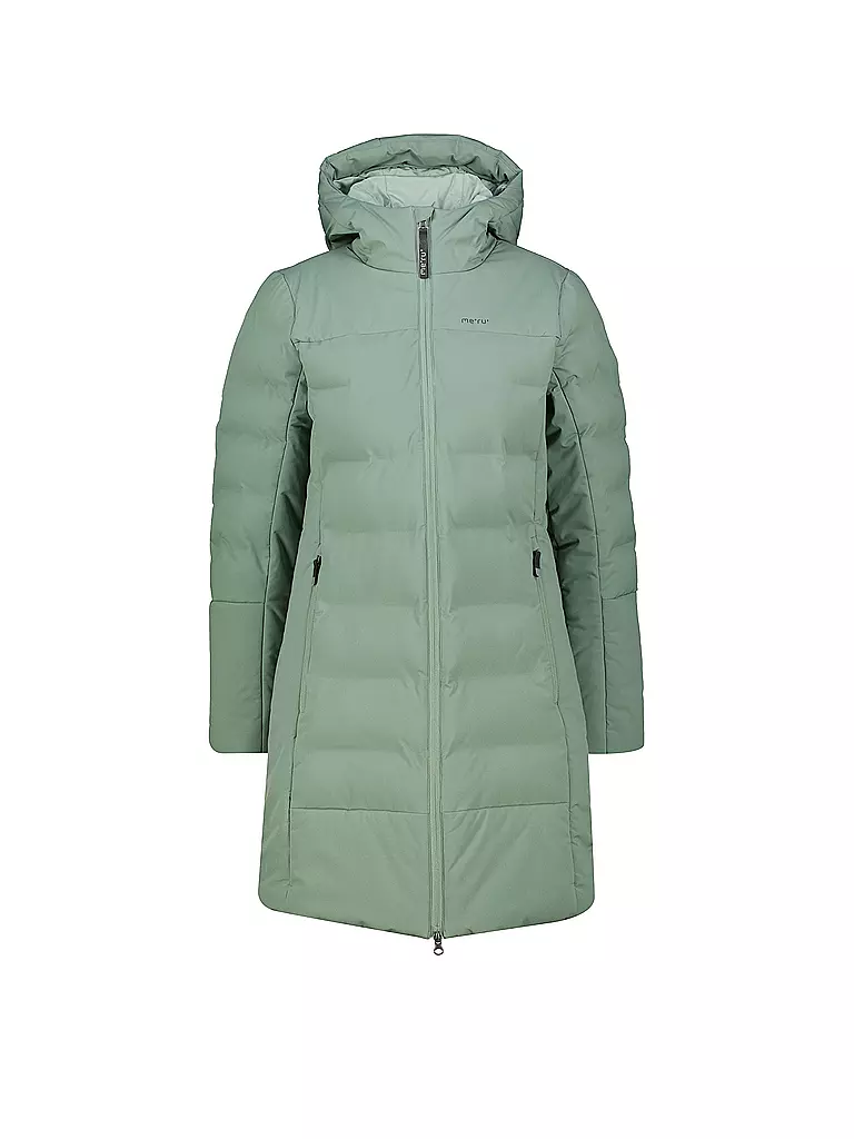 MERU | Damen Wintermantel Uddevalla Hoodie | olive