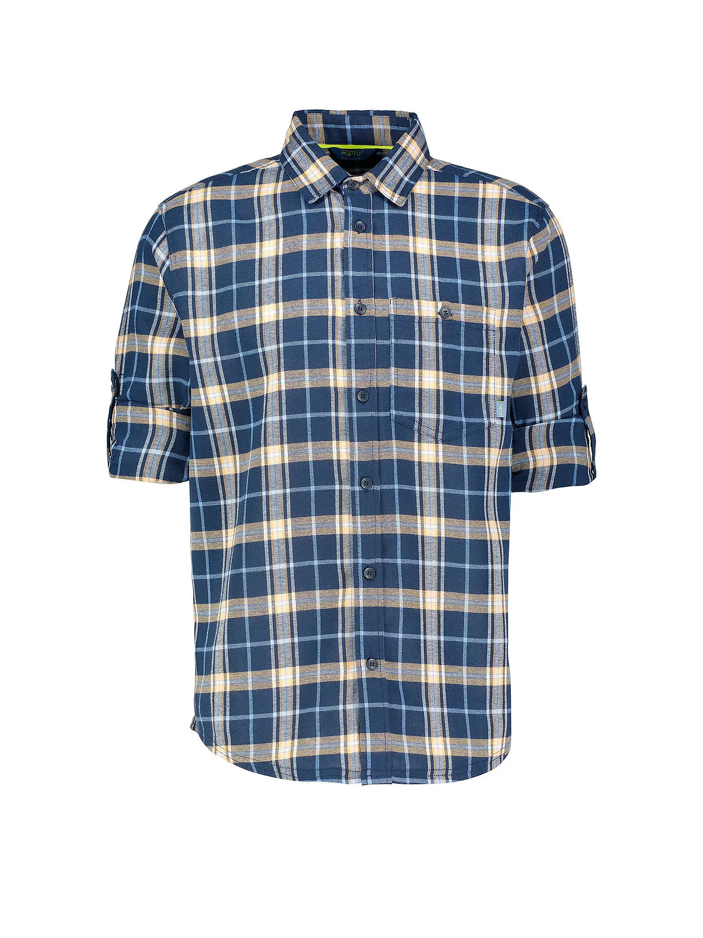 MERU | Herren Flanellhemd Lund | dunkelblau