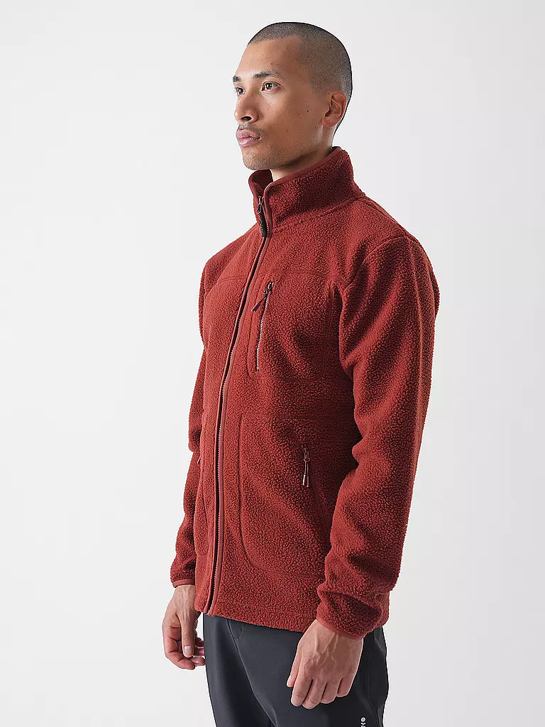 MERU | Herren Fleecejacke Boigny Sherpafleece | dunkelgrün