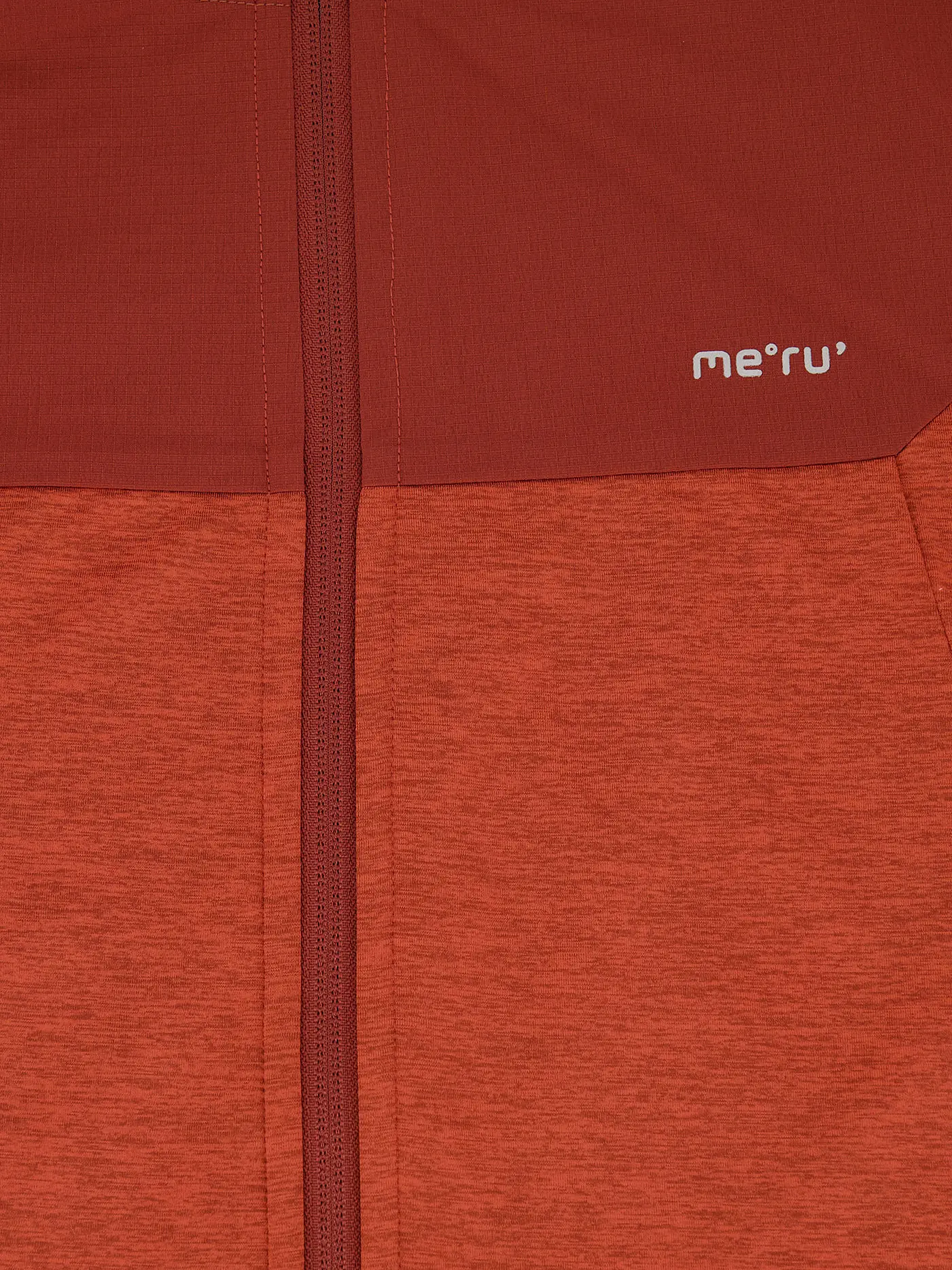 MERU | Herren Fleecejacke Faxe Powerstretch Hoodie | dunkelrot