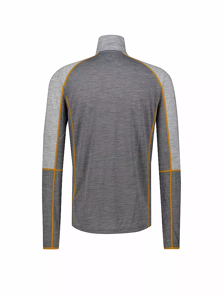 MERU | Herren Funktions Zipshirt Slagelse  | grau