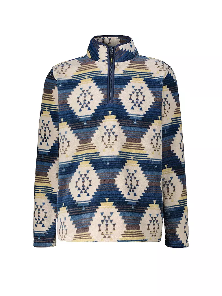 MERU | Herren Funktions Zipshirt Tomar Print | beige