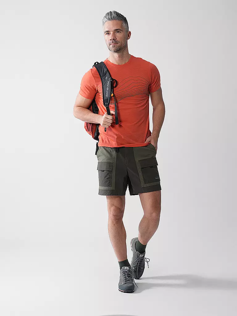 MERU | Herren Funktionsshirt Bustos Merino | rot