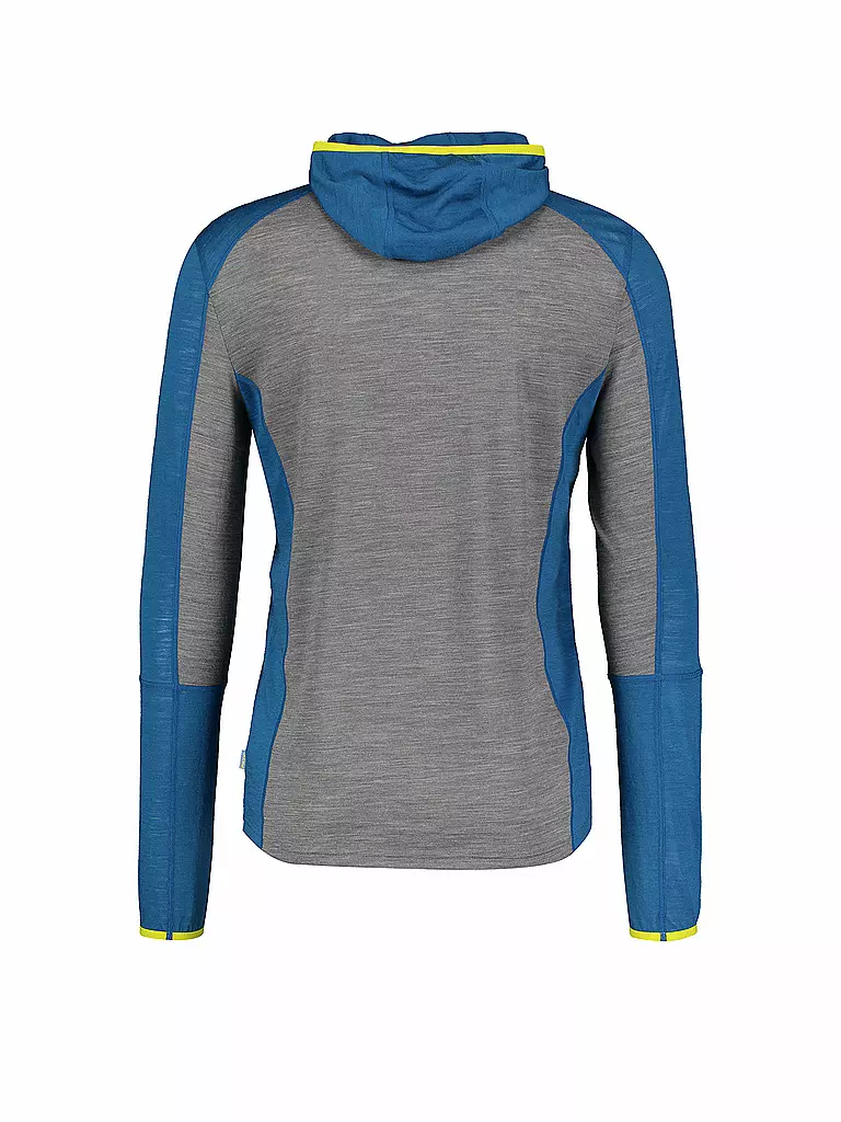 MERU | Herren Funktionsshirt Mandal mit Kapuze und Zip | blau