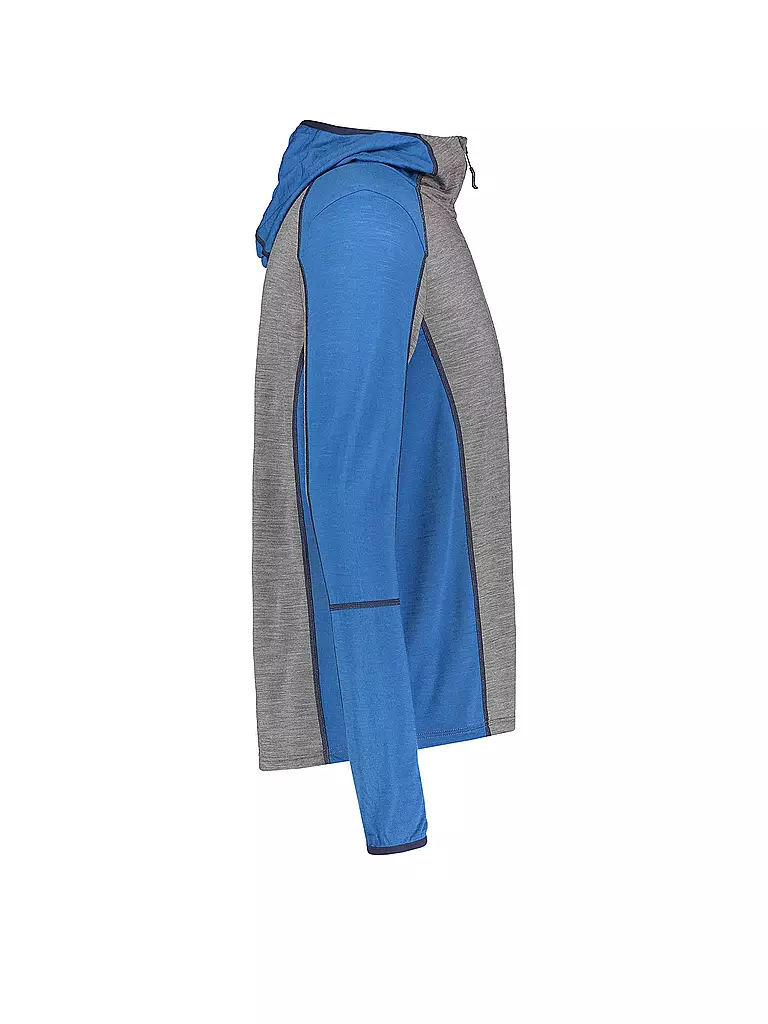 MERU | Herren Funktionsshirt mit Kapuze Mandal | blau