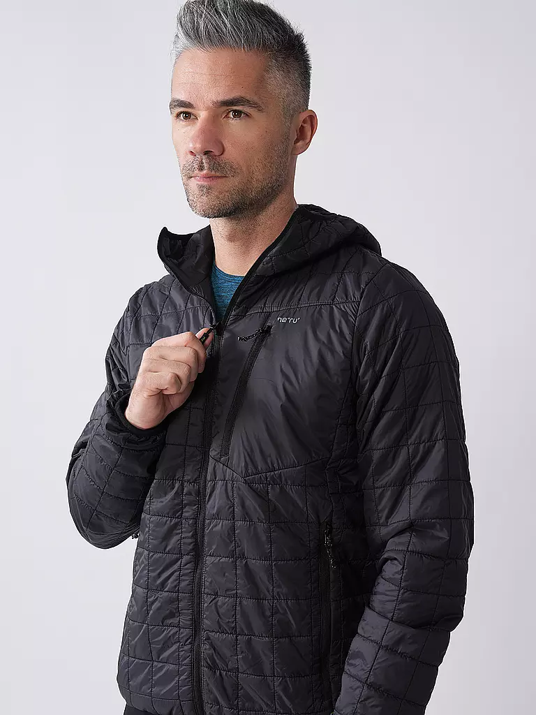 MERU | Herren Isolationsjacke Naknek Hoodie | schwarz