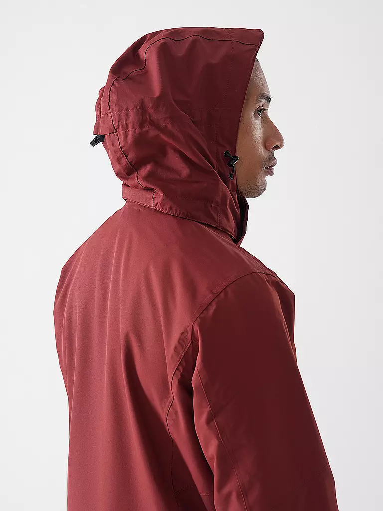 MERU | Herren Wanderjacke Bedfird 2in1 Hoodie | dunkelgrün
