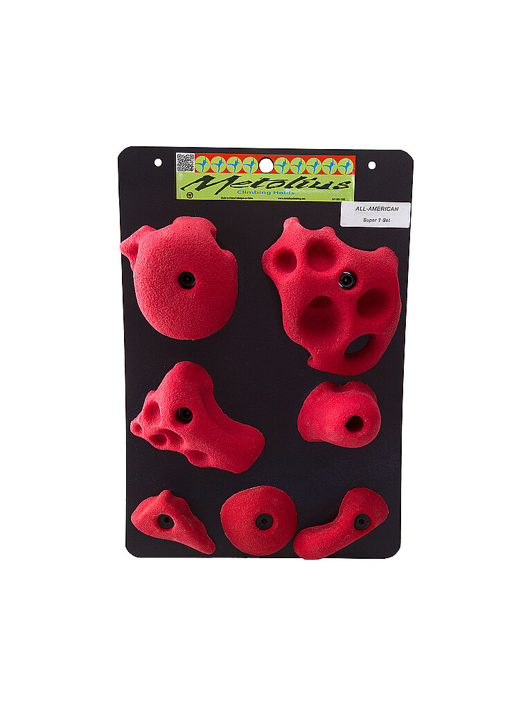 METOLIUS Klettergriffe All American Super 7 rot