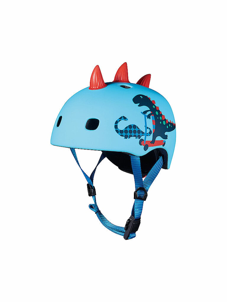 MICRO Kinder Scooter Helm Scootersaurus 3D V2 blau | 52-56CM