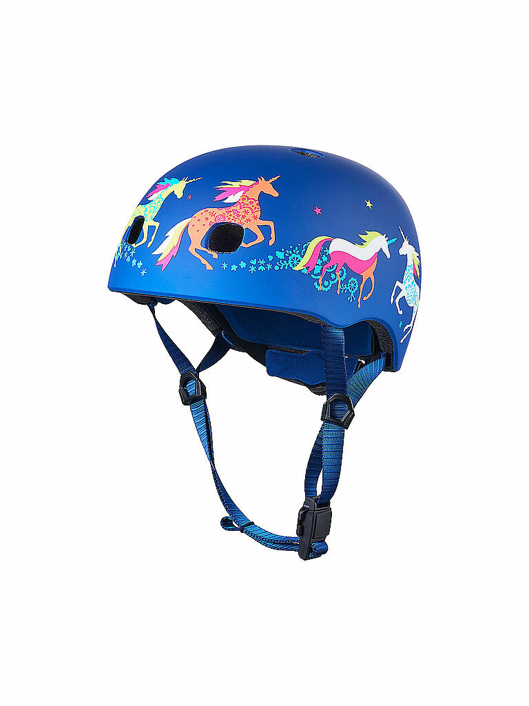 MICRO | Kinder Scooter Helm Unicorn | blau