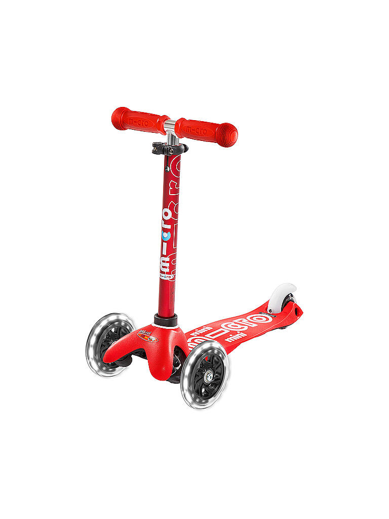MICRO | Kinder Scooter Mini Micro Deluxe mit LED Rädern | rot