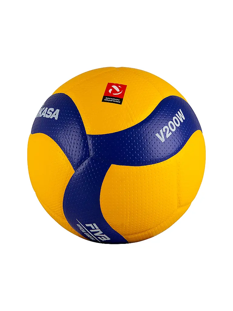 Mikasa Volleyball V200W-ÖVV, blauw/geel, 5