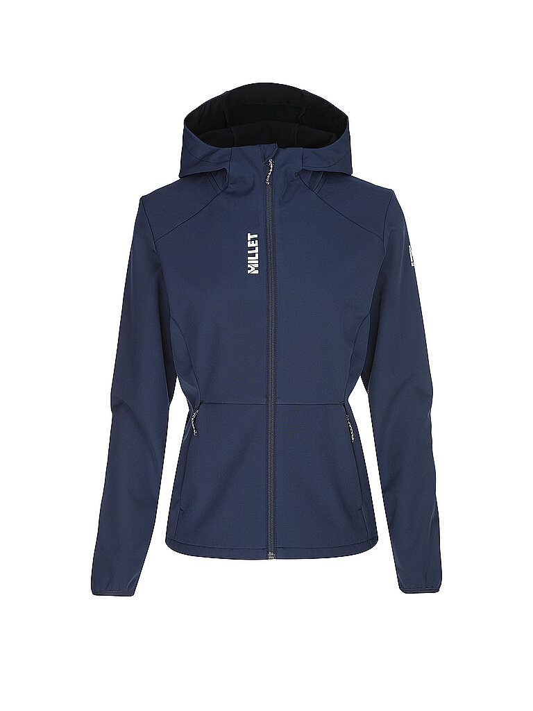 MILLET Damen Touren Softshelljacke Seneca Shield Hoodie dunkelblau | XL