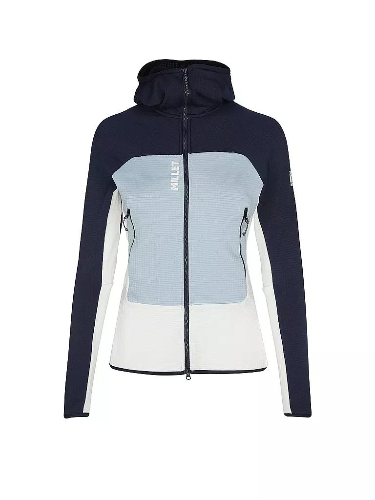 MILLET | Damen Fleecejacke Fusion Grid Hoodie | hellblau