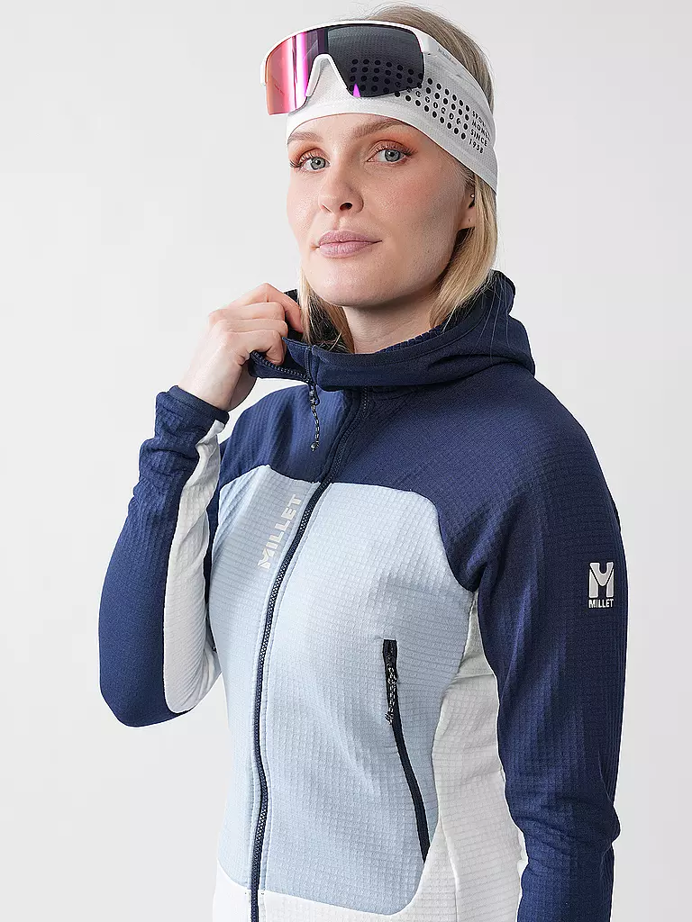 MILLET | Damen Fleecejacke Fusion Grid Hoodie | hellblau