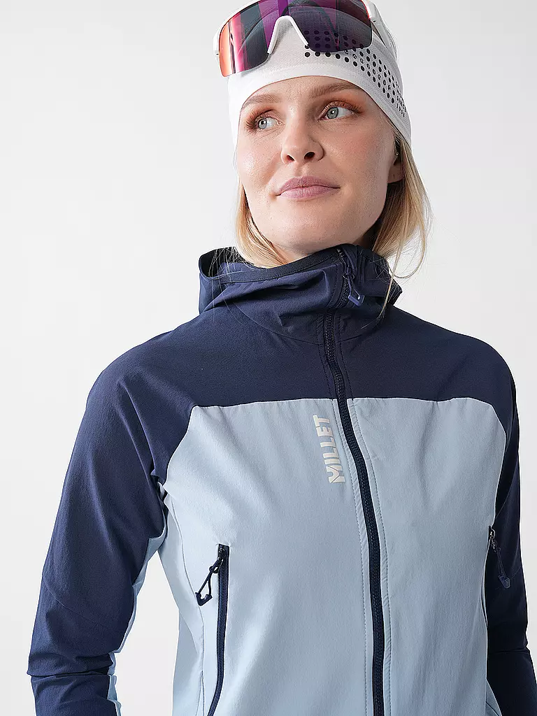 MILLET | Damen Softshelljacke  Fusion XCS Hoodie | hellblau