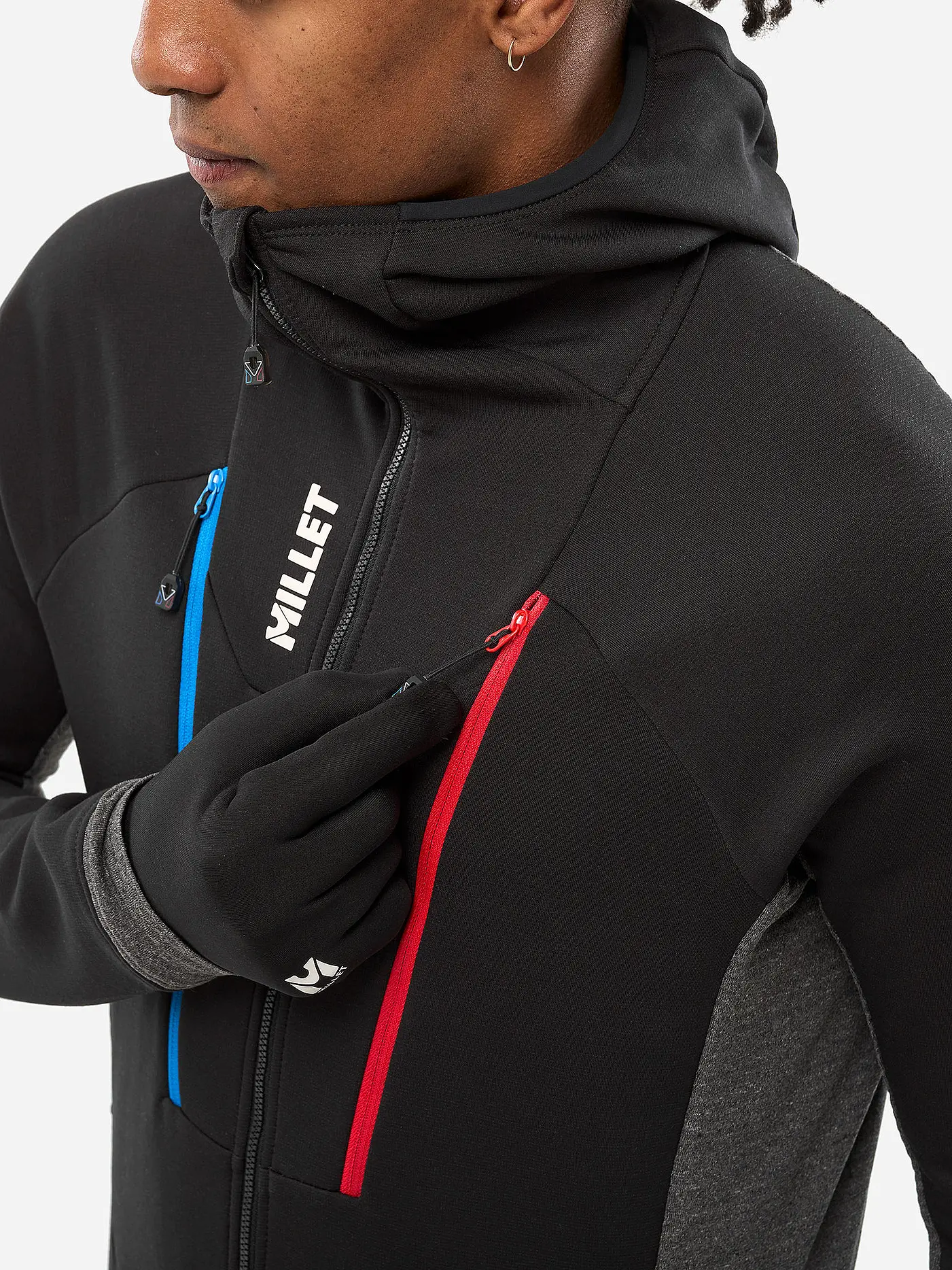 MILLET | Herren Hybridjacke TRILOGY ICON WOOL Fleece Hoodie | schwarz