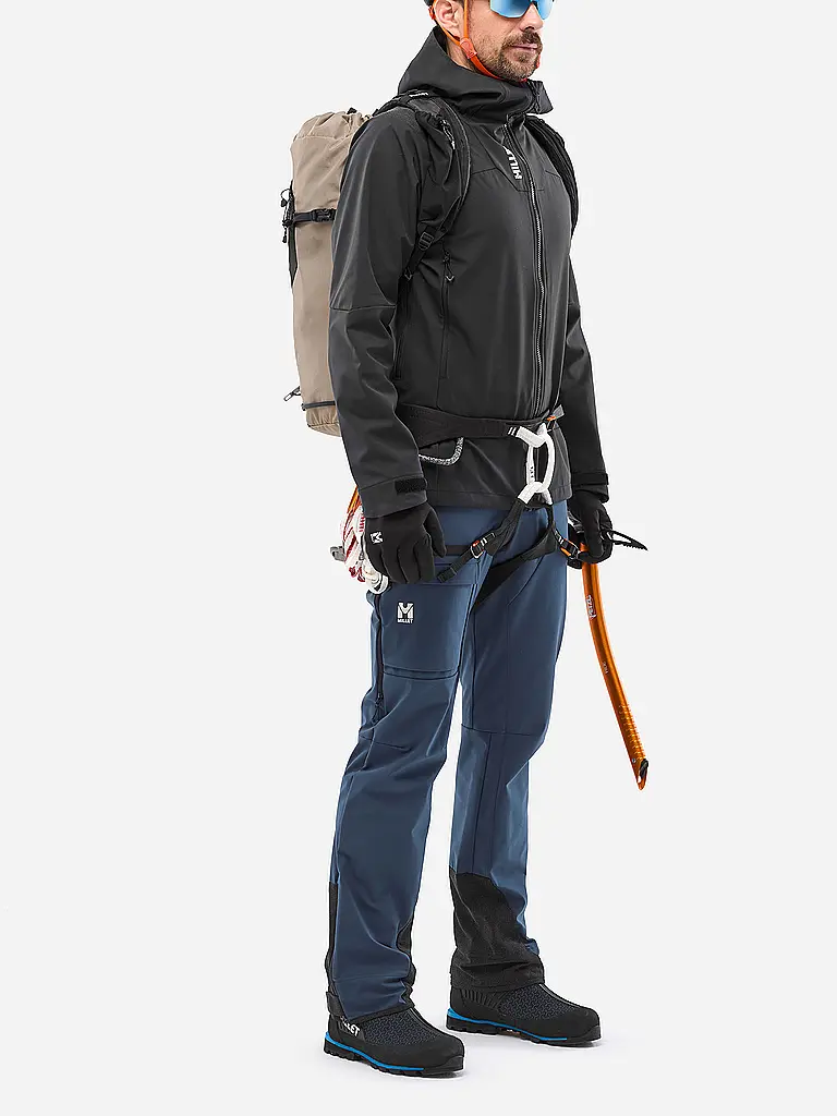 MILLET | Herren Softshell Tourenhose Kamet Shield mit Träger | dunkelblau