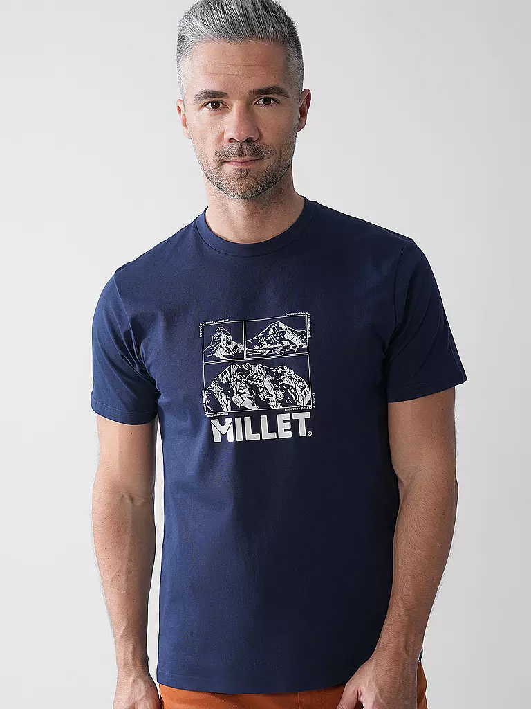 MILLET | Herren T-Shirt Charmonix Logo | dunkelblau