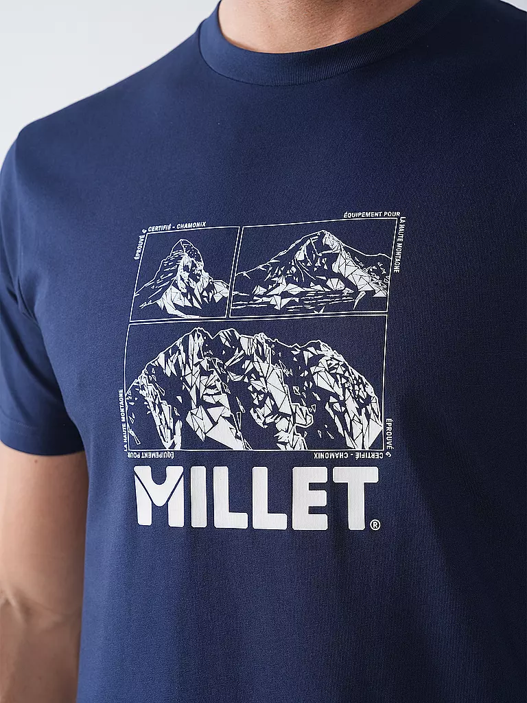 MILLET | Herren T-Shirt Charmonix Logo | dunkelblau