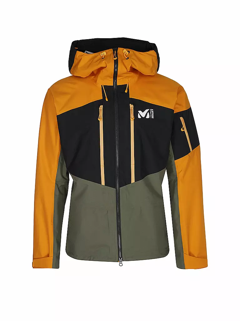 MILLET | Herren Wanderjacke WHITE 3L Hoodie | orange