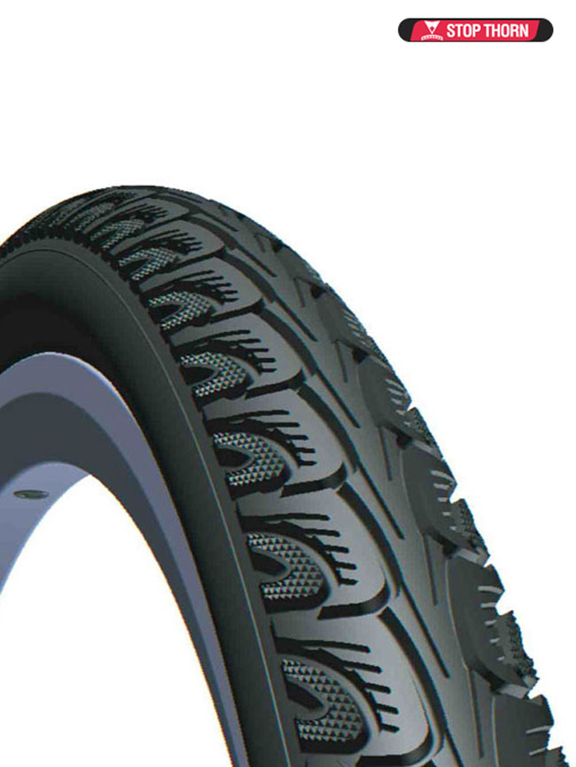 MITAS | Fahrradreifen Hook V69 Long Way | schwarz